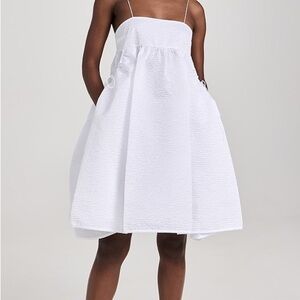 Cecilie Bahnsen Lisbeth White Mini Dress